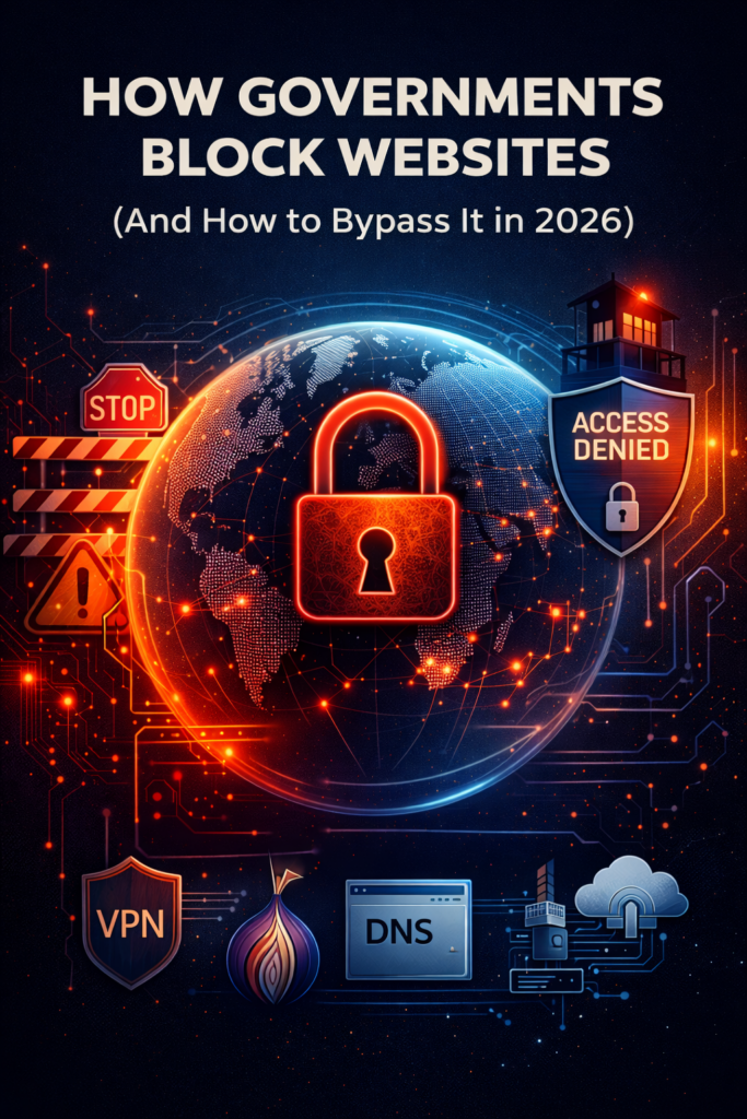 Internet censorship: blocked websites and bypass methods
