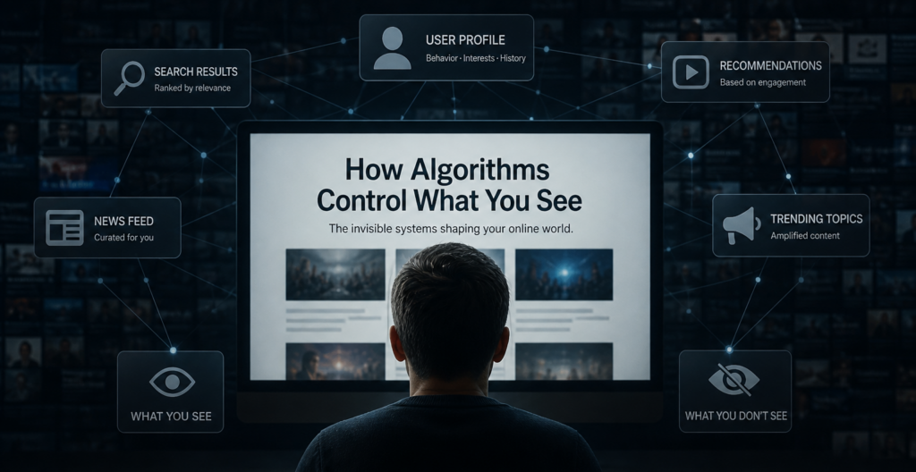 how algorithms control what you see online visualization
